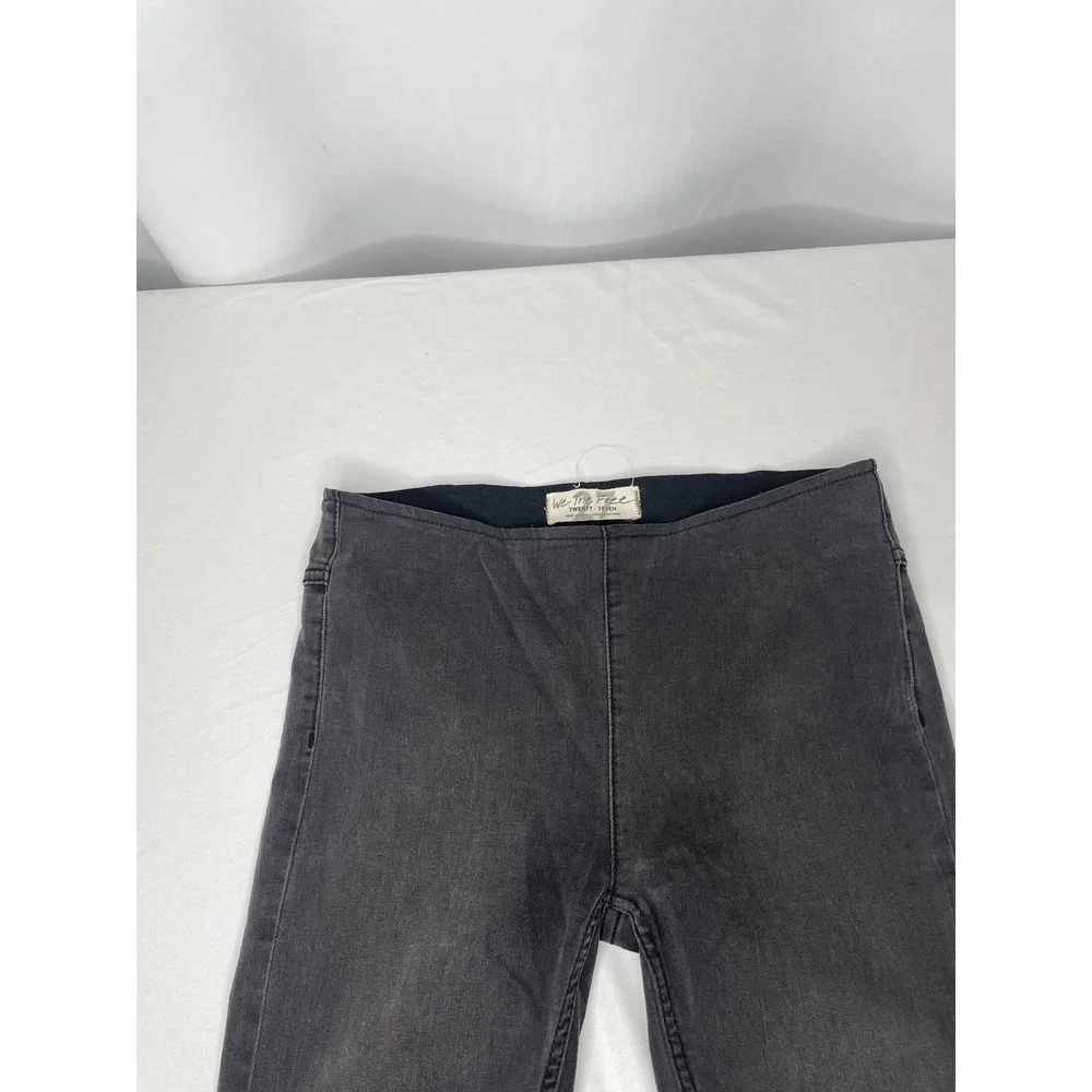 We The Free Penny Pull-On Flare Jeans Womens 27 Black Excellent High Rise Boho